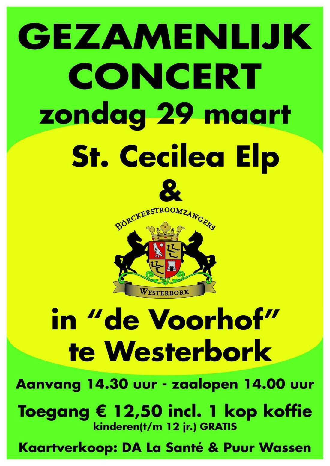 Concert B&ouml;rckerstroomzangers+St. Cecilea